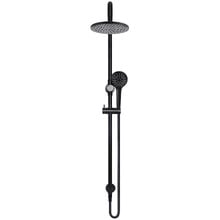 Round 200mm Twin Shower With 3 function Hand Shower & Square Gooseneck